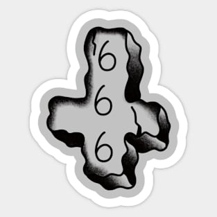 Atheist cross Sticker